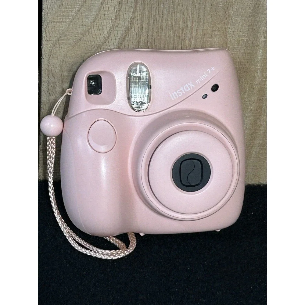 Pink Fujifilm Instax Mini 7+ Plus Instant Camera Tested Excellent Condition B-17